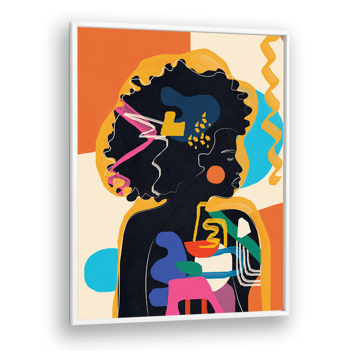 MODERN ABSTRACT WOMAN IV , POP ART PAINTINGS