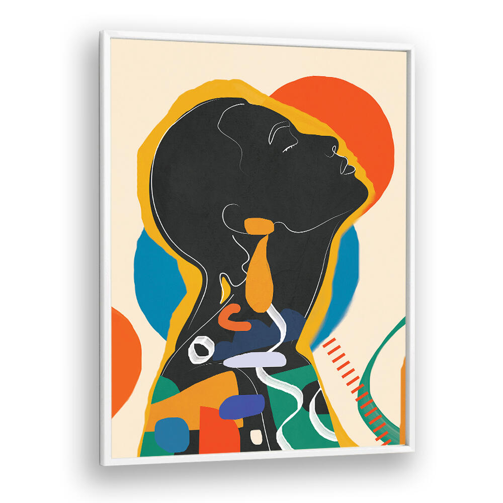 MODERN ABSTRACT WOMAN , POP ART PAINTINGS