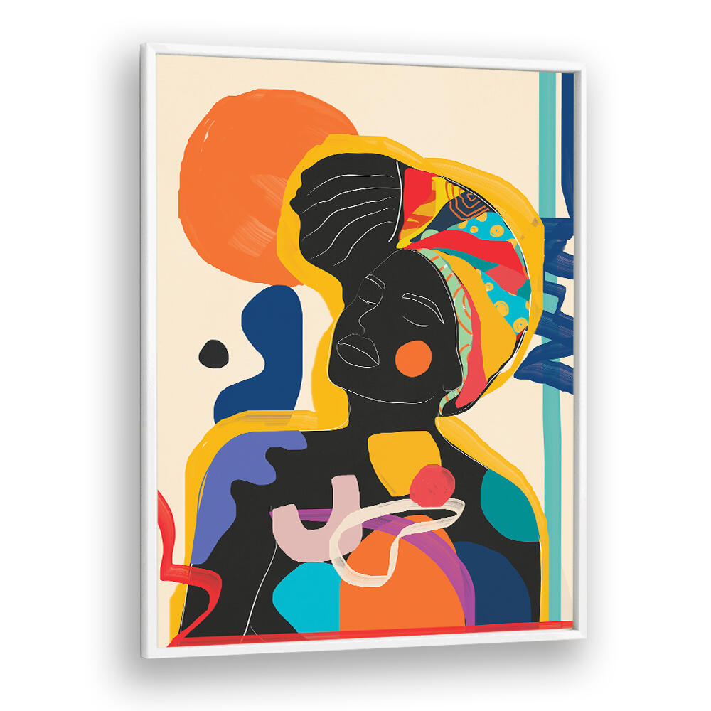MODERN ABSTRACT WOMAN III , POP ART PAINTINGS