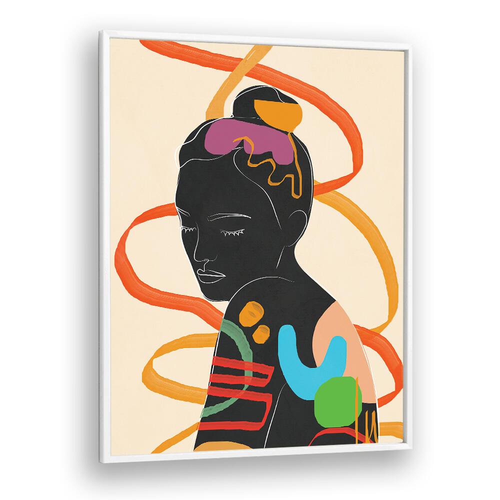 MODERN ABSTRACT WOMAN II , POP ART PAINTINGS
