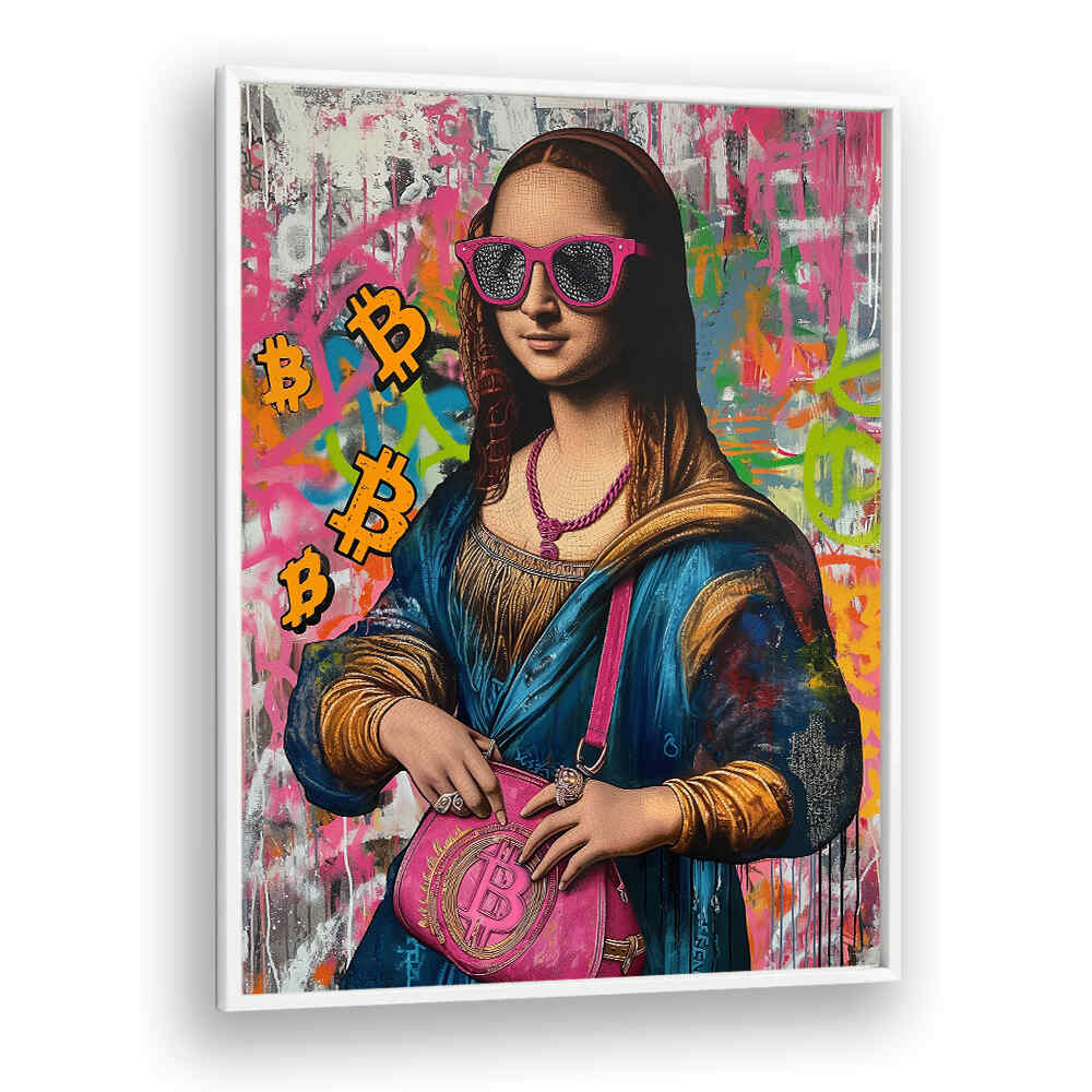 MONALISA BITCOIN , POP ART PAINTINGS