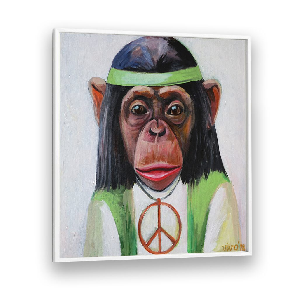 Vibrant artwork from the PEACEFUL PRIMATE VIBE, COMIC POSTERS collection adds color to your walls.