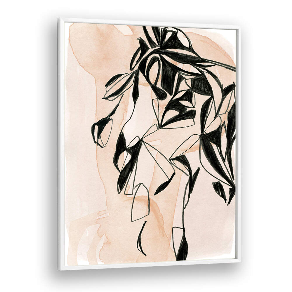 MONOCHROME LEAVES , ORGANIC FORMS