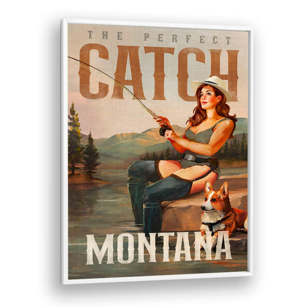 MONTANA SERENITY , VINTAGE TRAVEL POSTERS