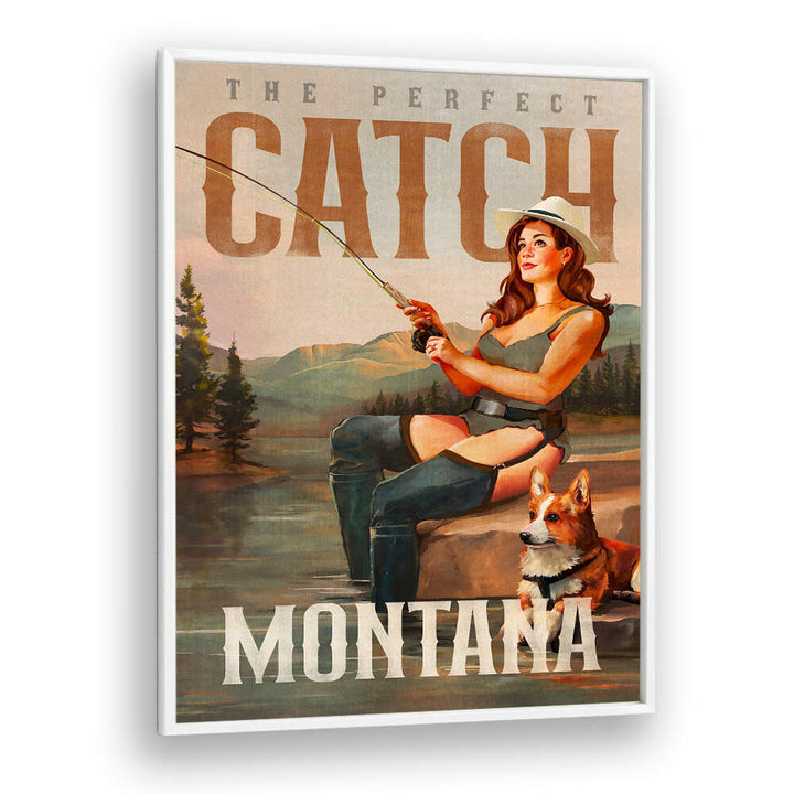 MONTANA SERENITY , VINTAGE TRAVEL POSTERS