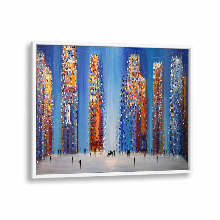 MUSIC IN THE CITY , MODERN IMPRESSIONISM PAINTINGS