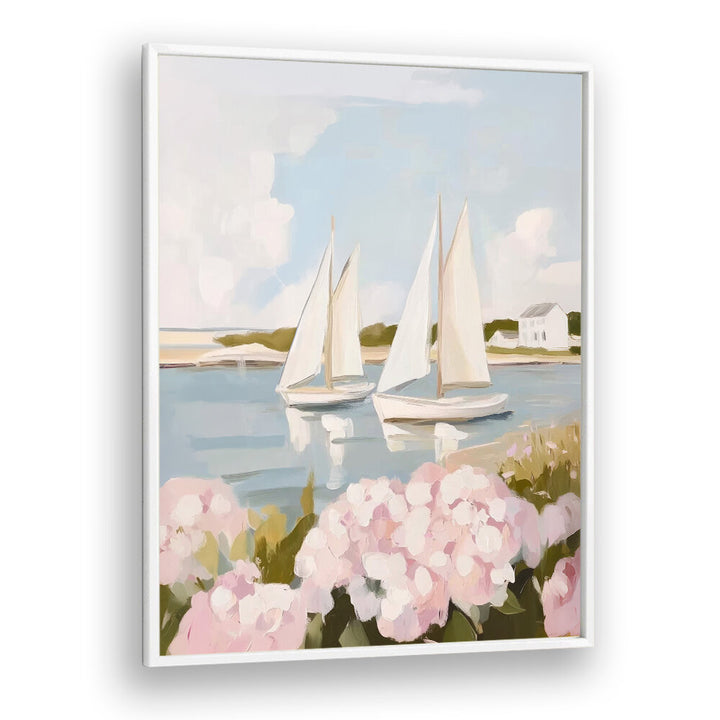 NANTUCKET SAILS , BEACH PAINTINGS