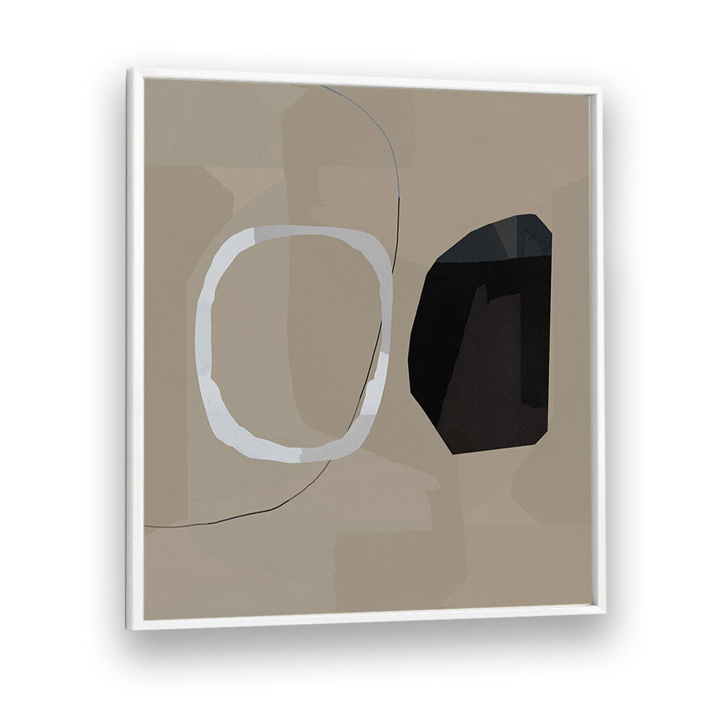 Minimalist artwork in neutral tones, part of NEUTRAL SHAPES II, ABSTRACT PAINTINGS collection for modern elegance.