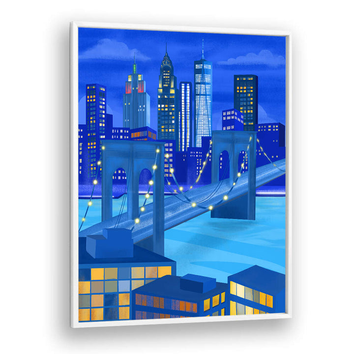 NEW YORK AT NIGHT , TRAVEL POSTERS