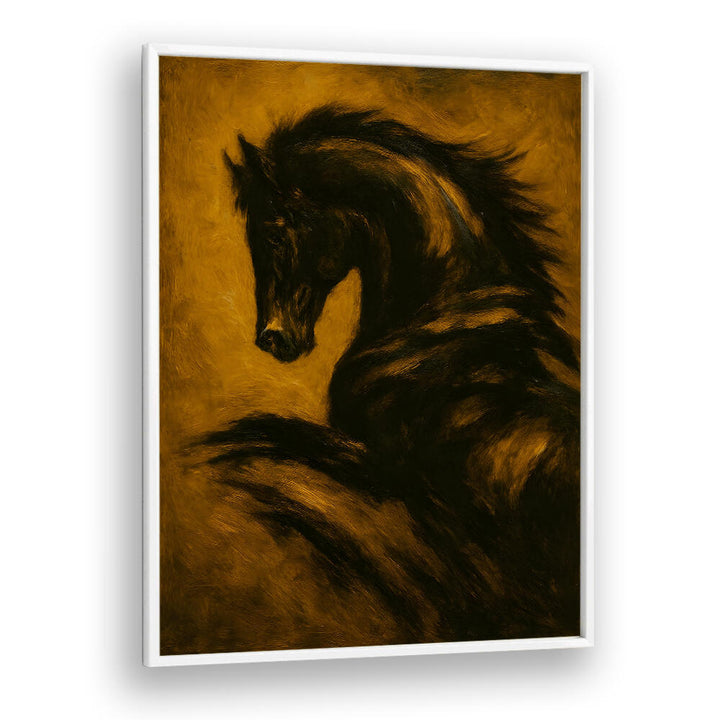 NIGHTMARE STALLION , EXPRESSIONISM PAINTINGS