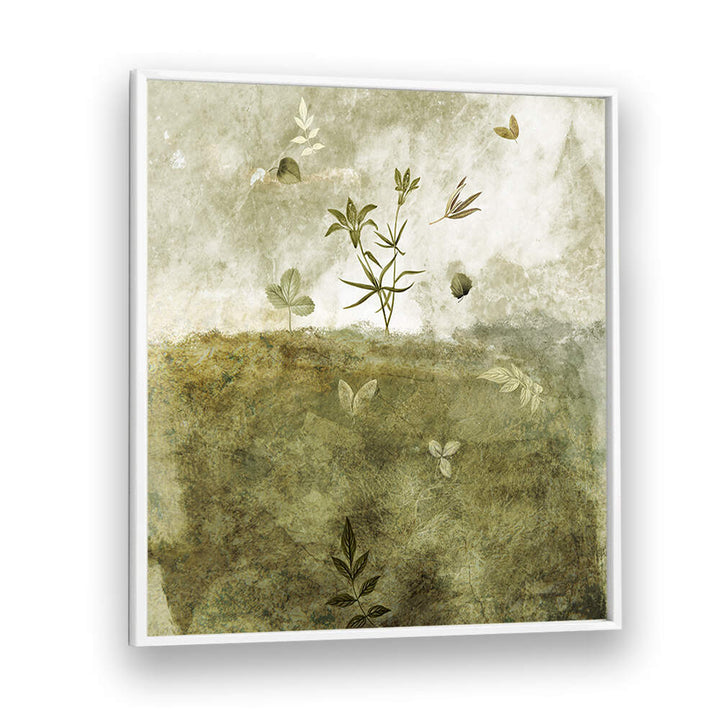 OLIVE , FLORAL FLOWER PAINTINGS