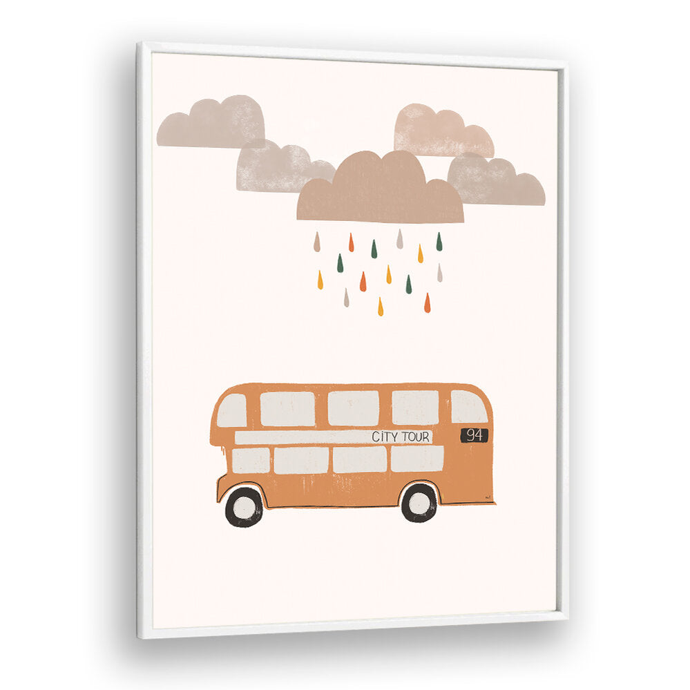 ORANGE BUS , KIDS ROOM PAINTINGS