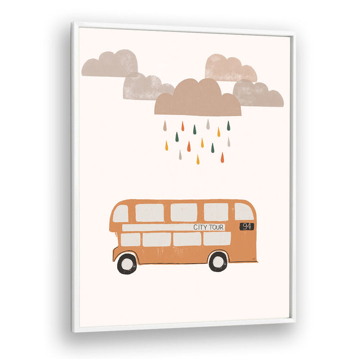 ORANGE BUS , KIDS ROOM PAINTINGS