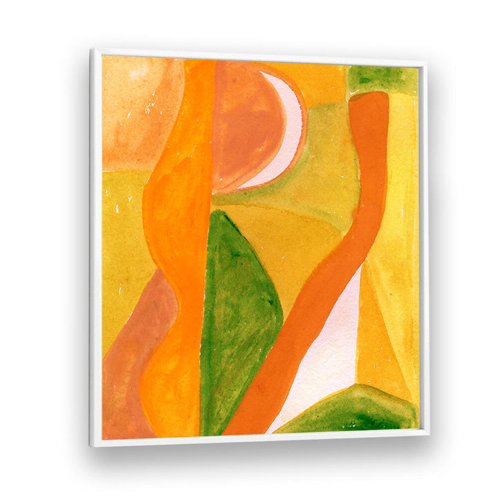 ORANGE AND GOLDEN ABSTRACT , ABSTRACT PAINTINGS