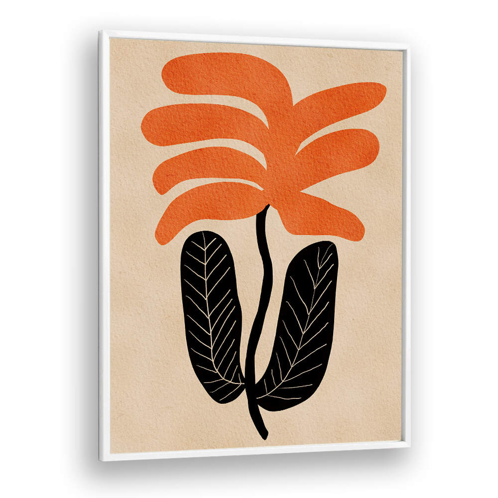 ORANGE FLORAL FLOWER , FLORAL FLOWER PAINTINGS