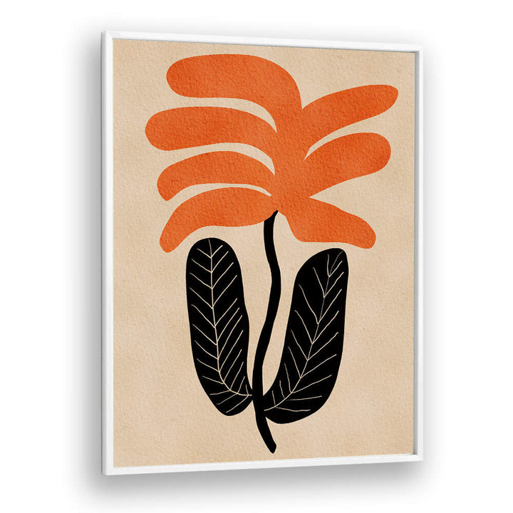 ORANGE FLORAL FLOWER , FLORAL FLOWER PAINTINGS