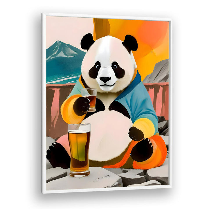 PANDA BEER BUZZ , ANIMAL PAINTINGS