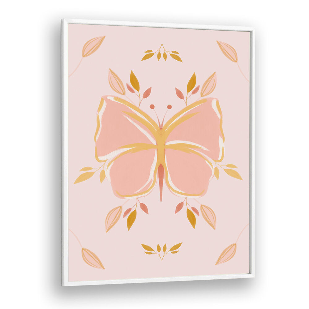 PASTEL FLORAL BUTTERFLY , KIDS ROOM PAINTINGS