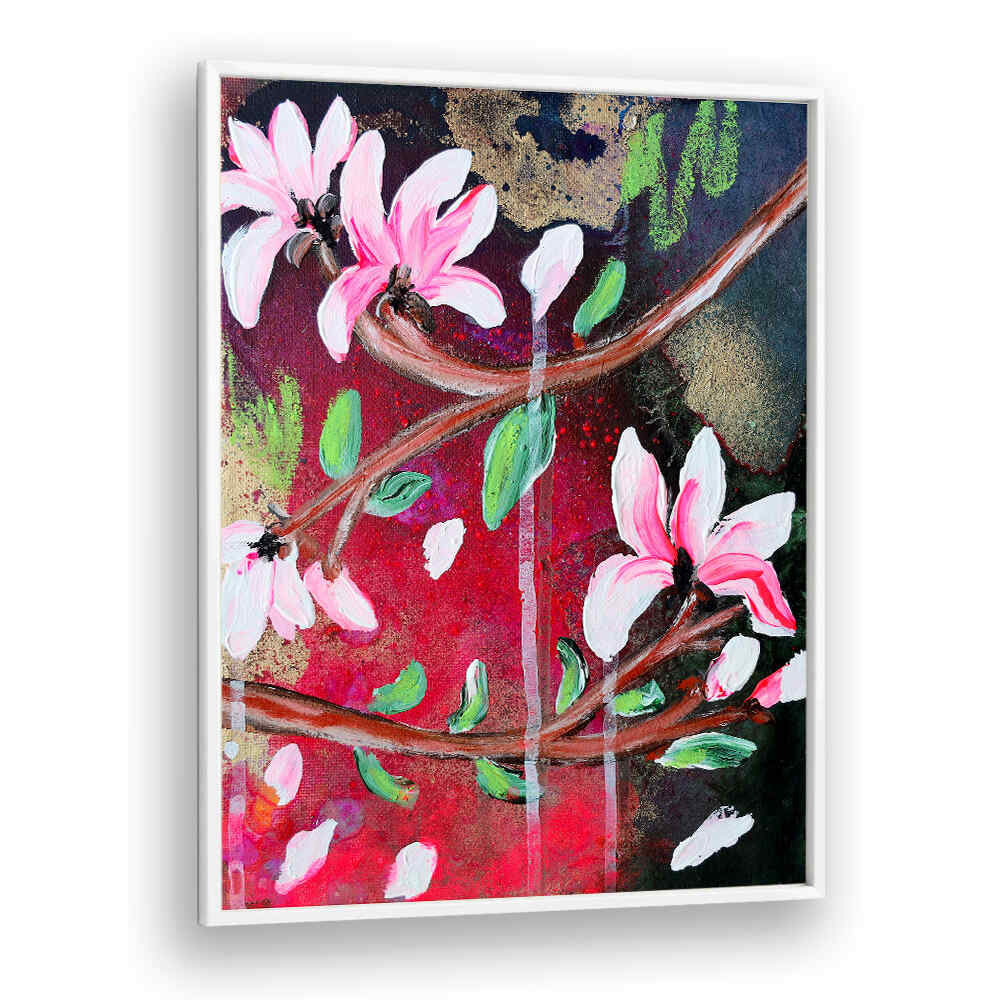 PETALS IN BLOOM , FLORAL FLOWER PAINTINGS