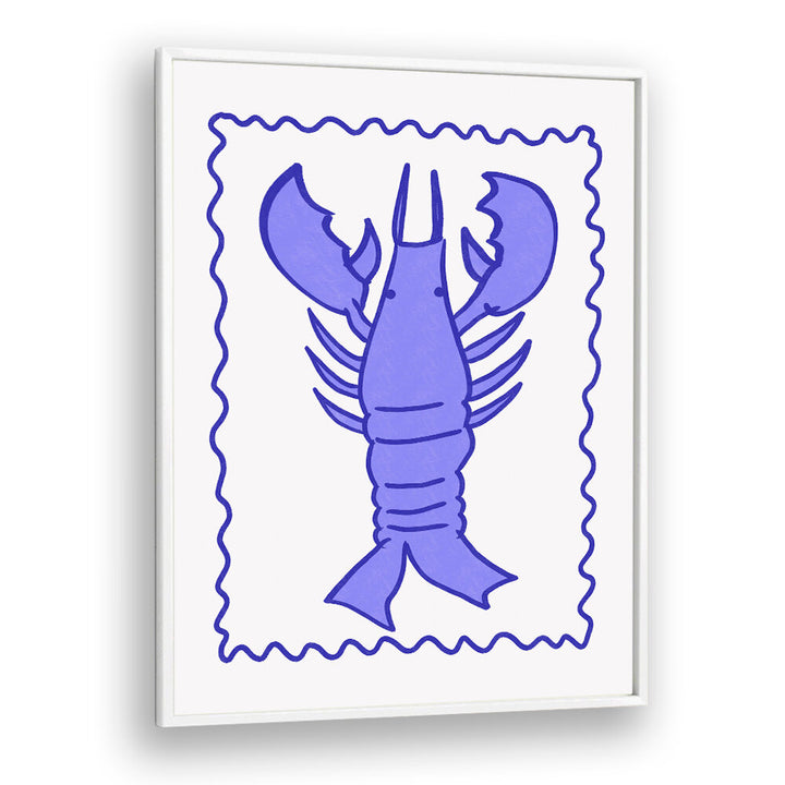 PURPLE LOBSTER STAMP , KIDS ROOM PAINTINGS