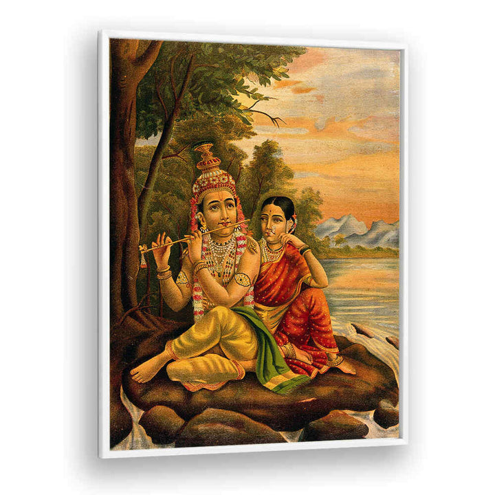 RADHA LISTENING TO KRISHNA'S FLUTE