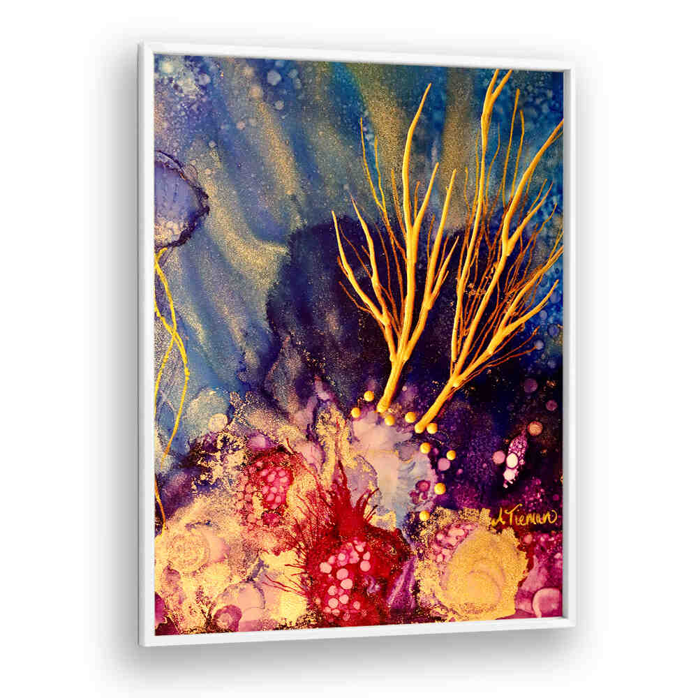 Vibrant colors of Radiant Reef I, beach paintings capturing serene ocean waves and coastal beauty. Perfect for your home.