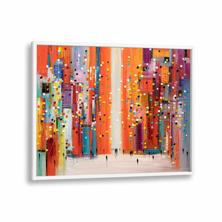 RED SKY AT MORNING , MODERN IMPRESSIONISM PAINTINGS