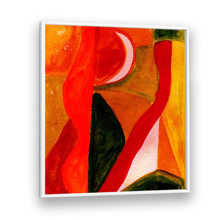 REDS AND GOLDEN ABSTRACT , ABSTRACT PAINTINGS