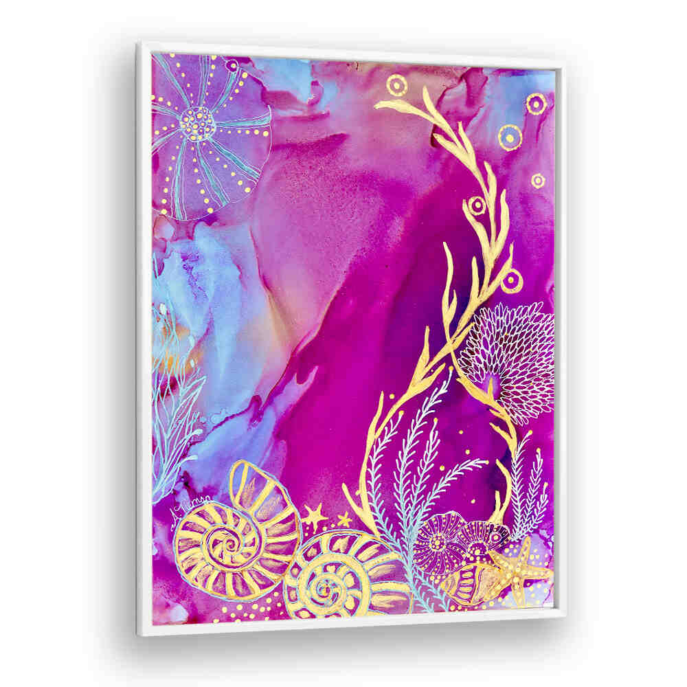 Vibrant ROSE QUARTZ REEF II, BEACH PAINTINGS capturing ocean themes for a serene home atmosphere. Perfect coastal decor!