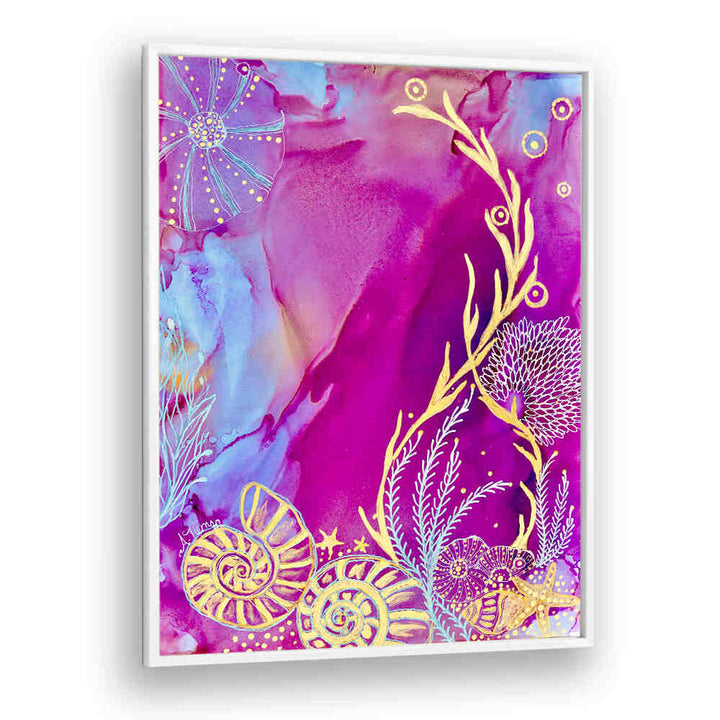 Vibrant ROSE QUARTZ REEF II, BEACH PAINTINGS capturing ocean themes for a serene home atmosphere. Perfect coastal decor!