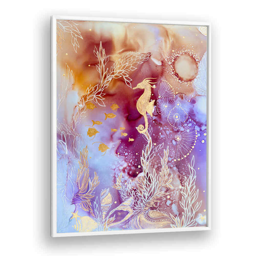 Colorful ROSE QUARTZ REEF, BEACH PAINTINGS showcasing serene coastal landscapes for your tranquil living space.