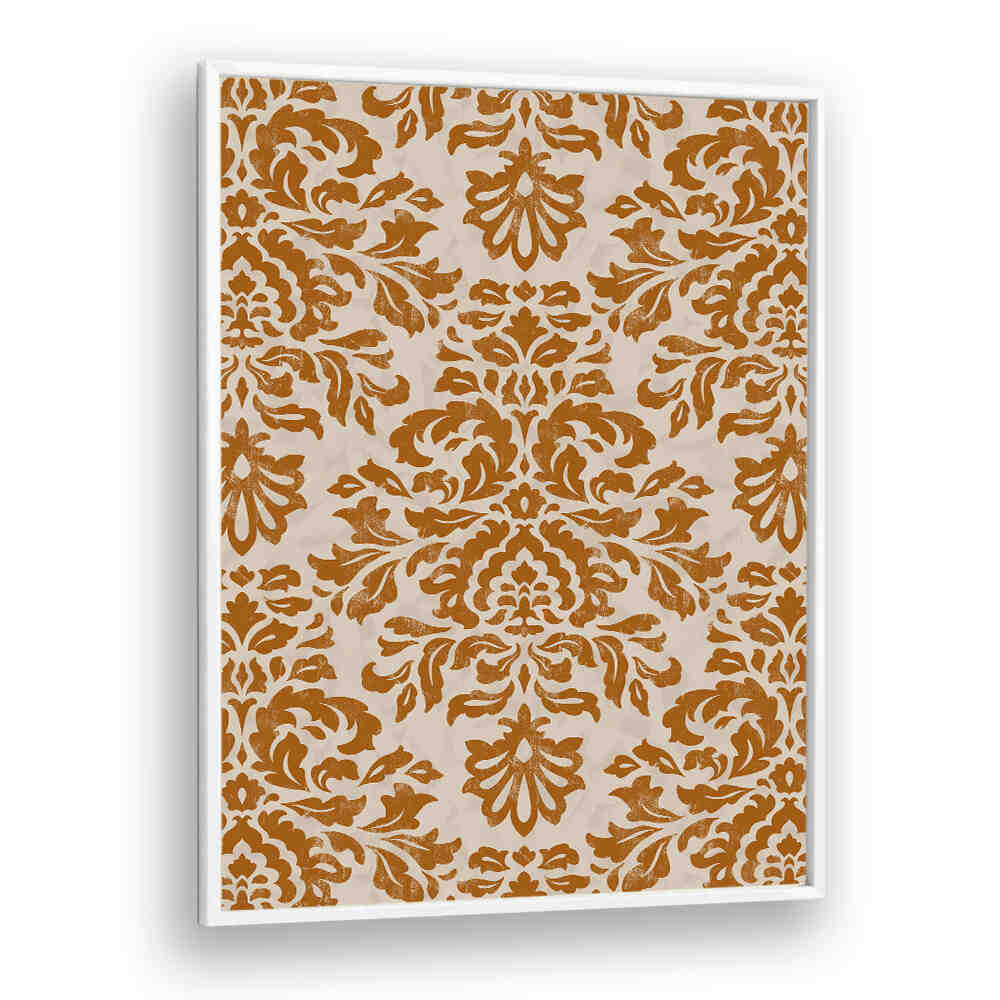 RUSTIC GOLD DAMASK PATTERN