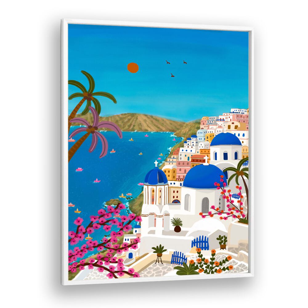 SANTORINI DREAMS , TRAVEL POSTERS