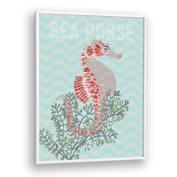 Vibrant SEA LIFE LOBSTER I, BEACH PAINTINGS capturing coastal charm with a lobster and soft waves backdrop.