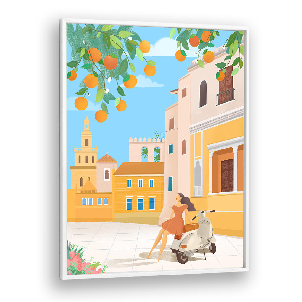 SEVILLE ORANGES - SPAIN , TRAVEL POSTERS