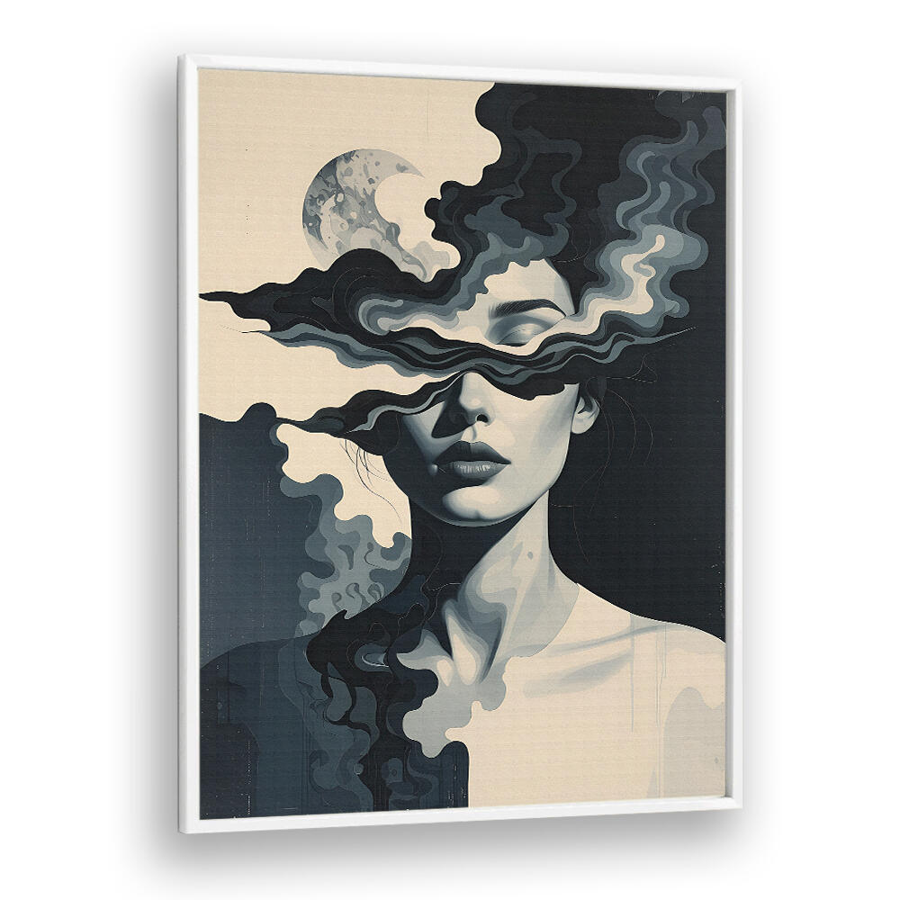 SHE WHO SEES IN SHADOWS , SURREAL ART PRINTS