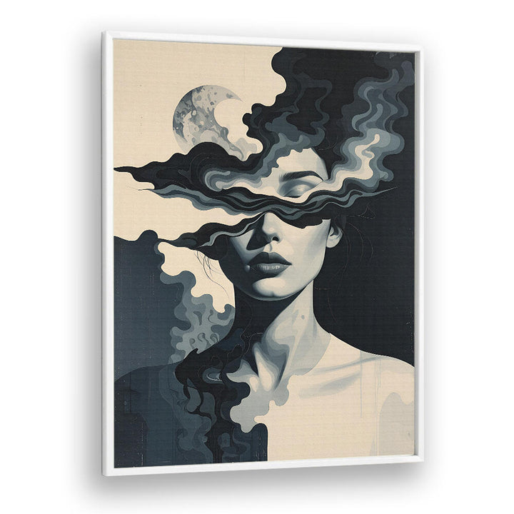 SHE WHO SEES IN SHADOWS , SURREAL ART PRINTS