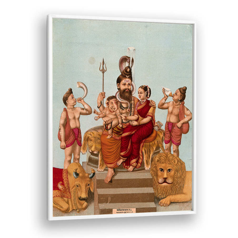 SHIVA ENTHRONED WITH HIS FAMILY