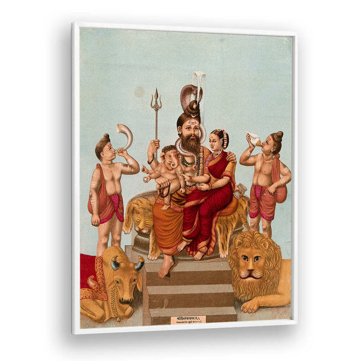SHIVA ENTHRONED WITH HIS FAMILY