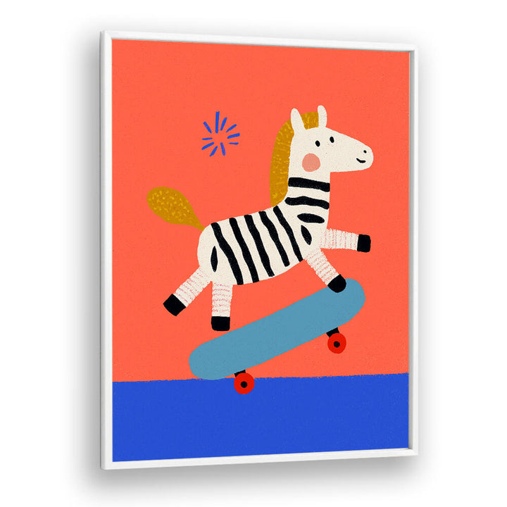 SKATING ZEBRA ,KIDS ROOM PAINTINGS