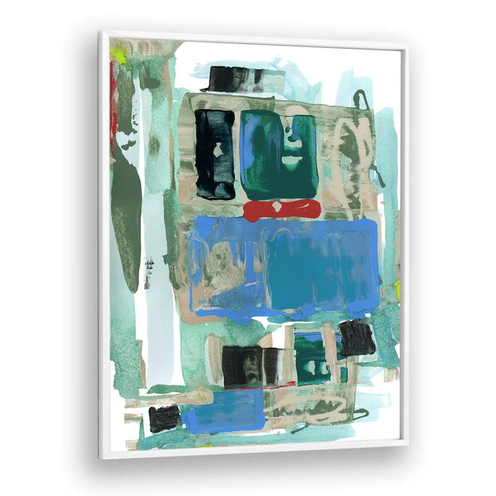 Colorful abstract painting titled SPEED TEST III, perfect for adding creativity to any modern space.