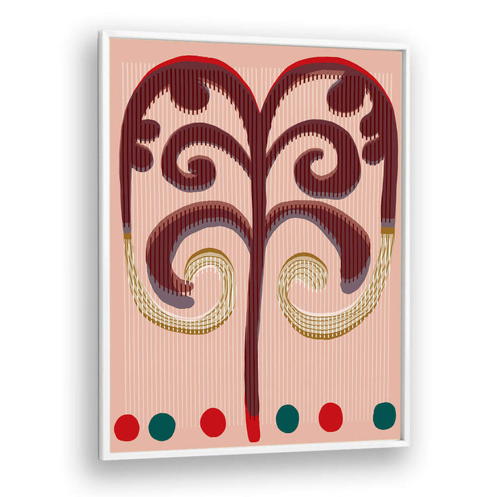 SPIRALING FRONDS , BOHO ART PAINTINGS