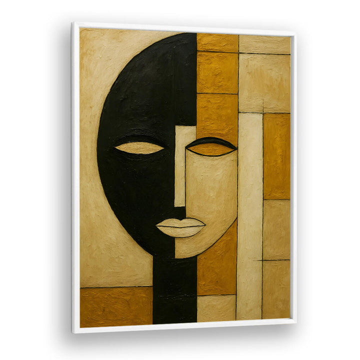 SPLIT MASK , EXPRESSIONISM PAINTINGS