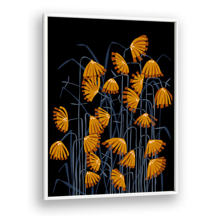 STYLIZED ORANGE REEDS