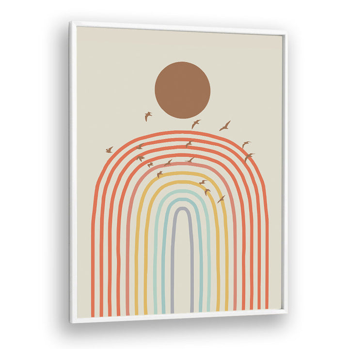 STYLIZED RAINBOW , BOHO ART PAINTINGS