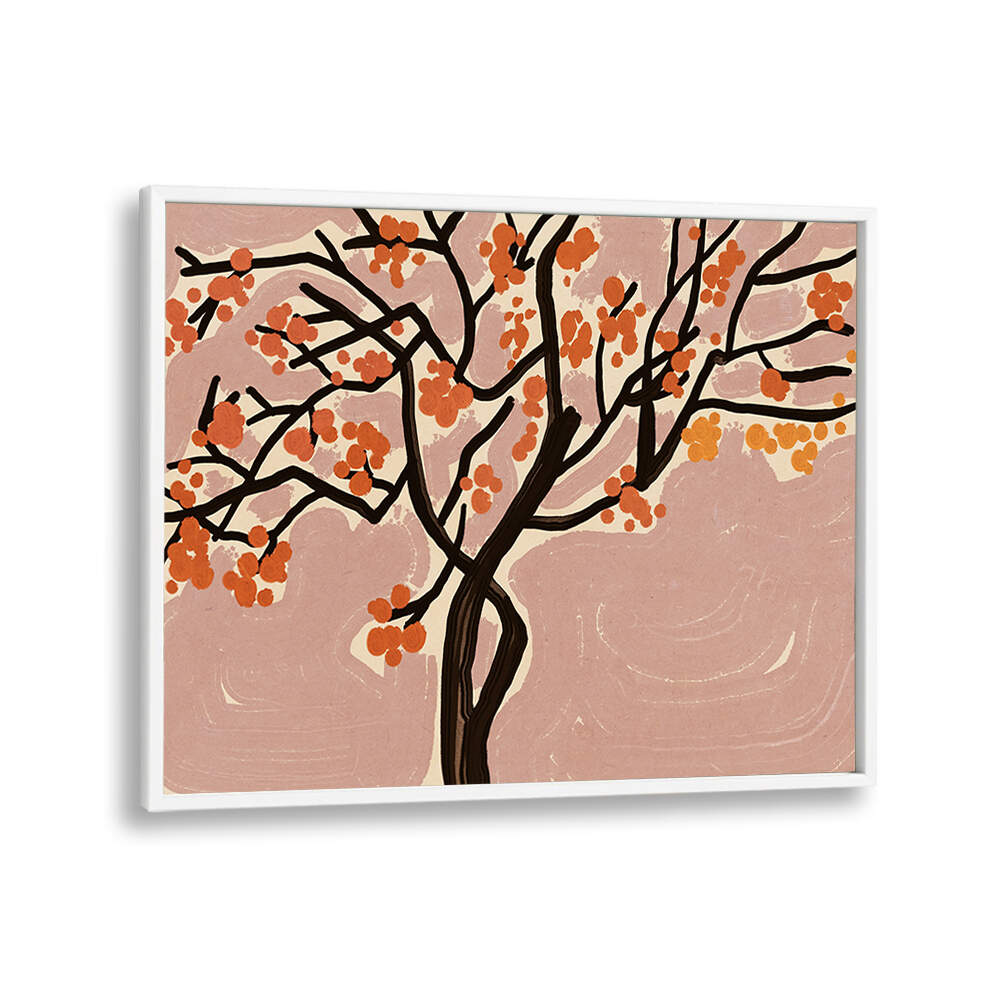STYLIZED TREE , FLORAL FLOWER PAINTINGS