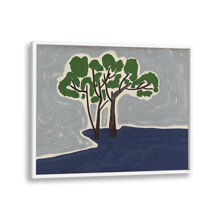 STYLIZED TREES X , FLORAL FLOWER PAINTINGS