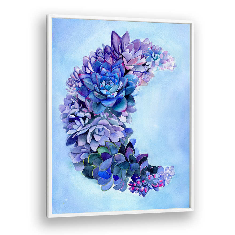 SUCCULENT MOON GARDEN LARGE , KIDS ROOM PAINTINGS