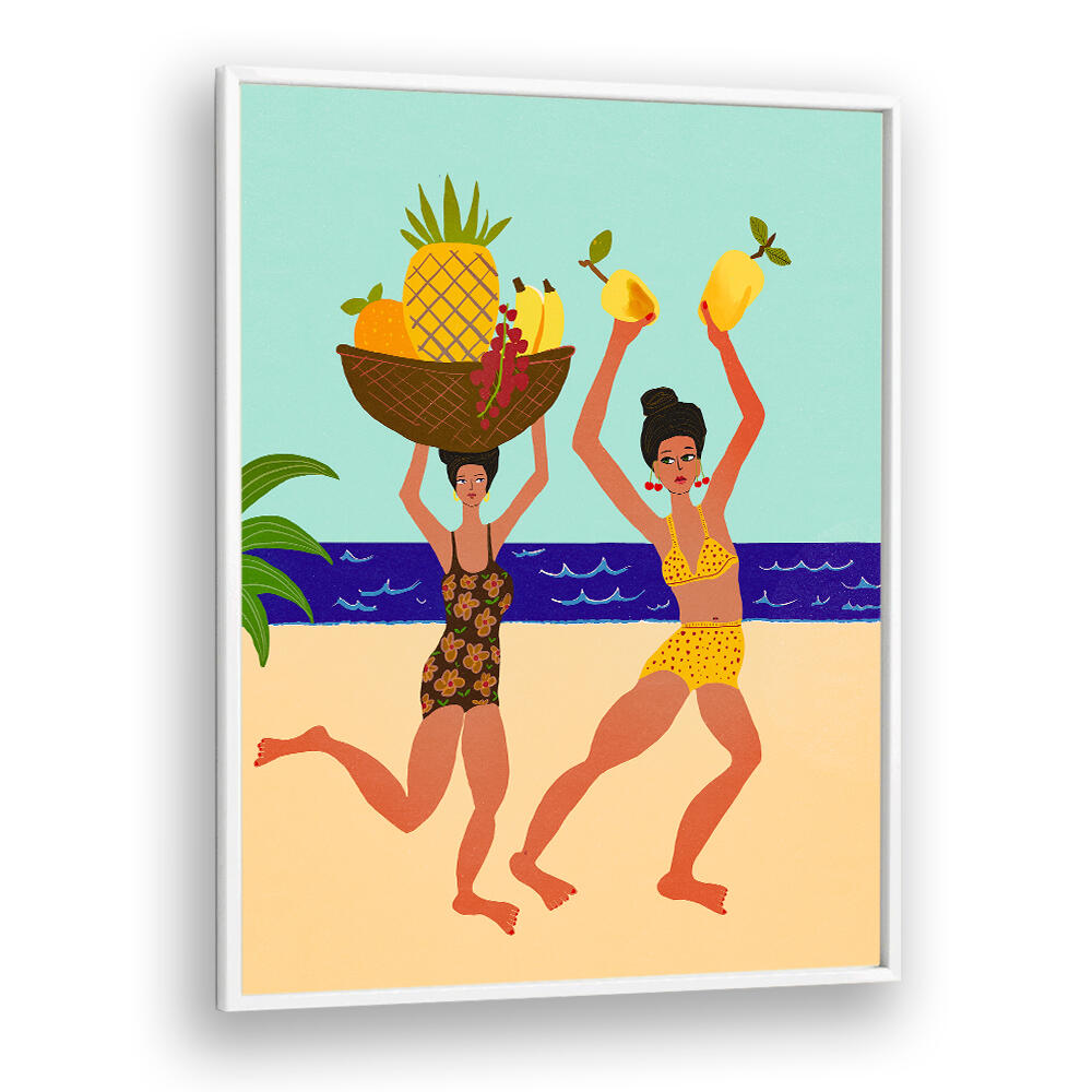 SUMMER TROPICAL FUN TIME , PORTRAITS & FIGURATIVE ILLUSTRATIONS