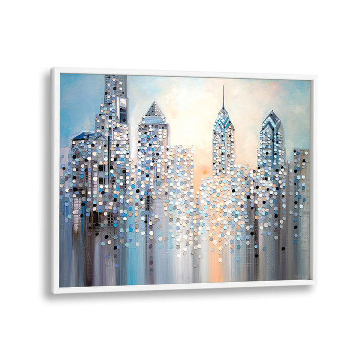 SUNRISE IN PHILADELPHIA , MODERN IMPRESSIONISM PAINTINGS